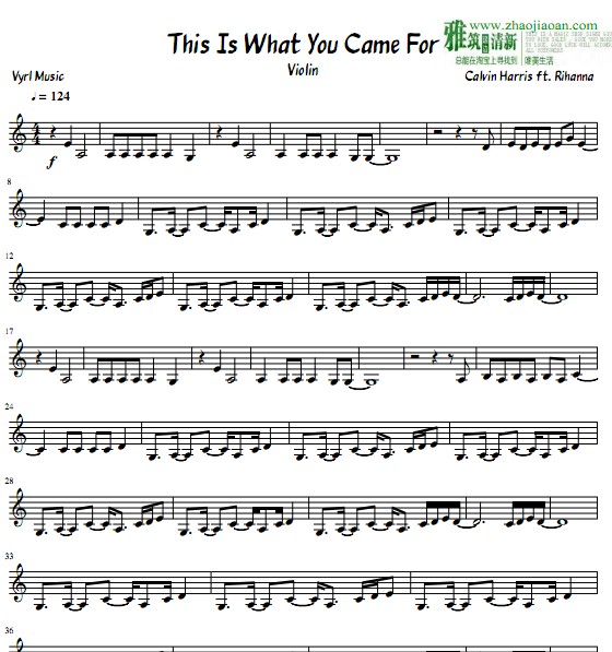 This is what you came for小提琴谱