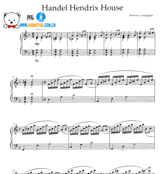 Handel Hendrix House钢琴谱
