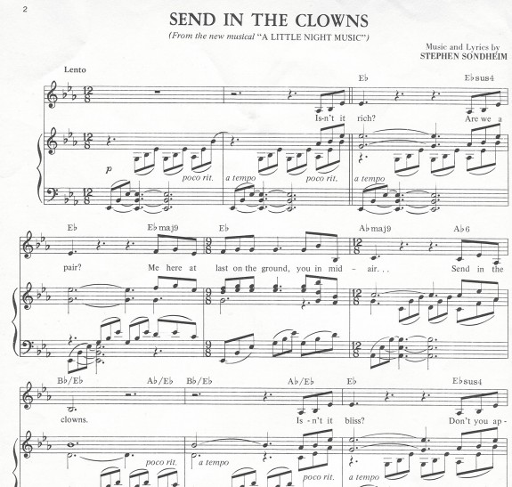 史蒂芬桑代姆stephen sondheim - Send In The Clowns钢琴谱