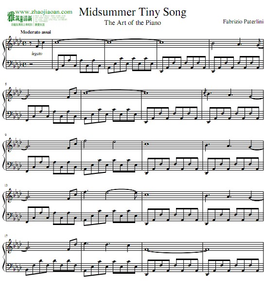 Fabrizio Paterlini — Midsummer Tiny Song钢琴谱
