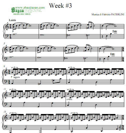 Fabrizio Paterlini – Autumn Stories — Week 3钢琴谱