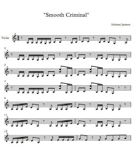 Smooth Criminal