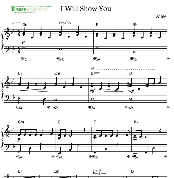 Ailee给你看钢琴谱  I will show you 