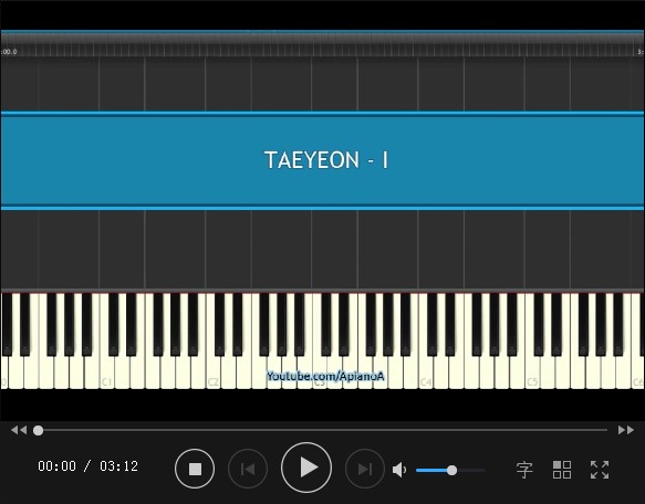 泰妍Taeyeon - I 钢琴弹奏教程视频