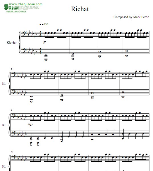 Mark Petrie - Richat钢琴谱