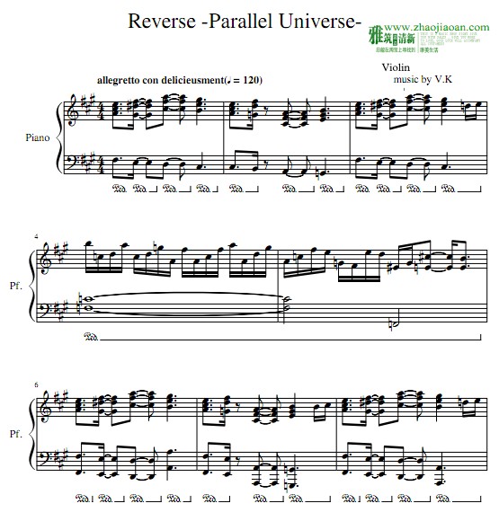 Deemo Reverse -Parallel Universe钢琴谱