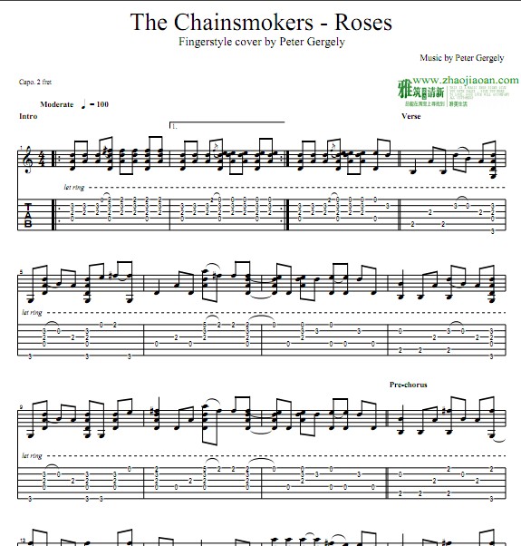 Roses - The Chainsmokers吉他谱