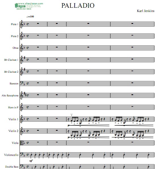 PALLADIO乐队总谱+分谱