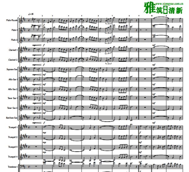 Despacito打击乐管乐合奏谱