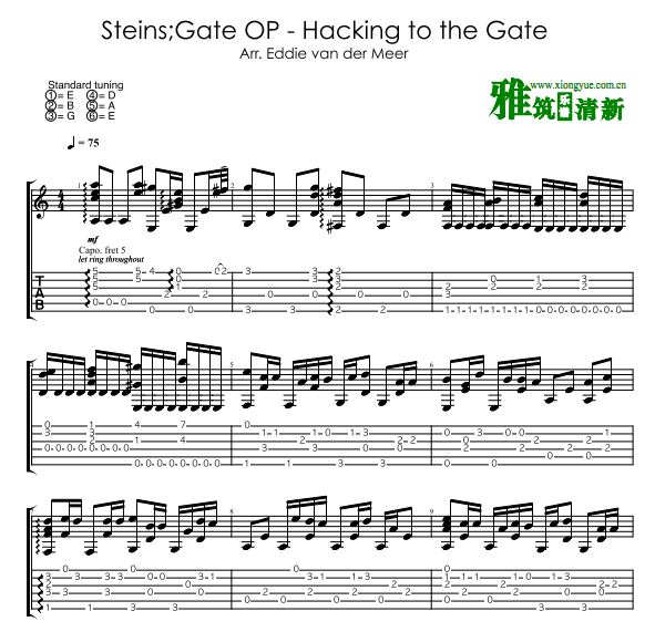 Eddie Van Der Meer - Hacking to the Gate吉他谱