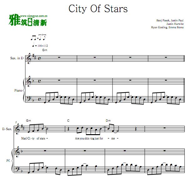 萨克斯合奏曲谱_萨克斯曲谱(2)