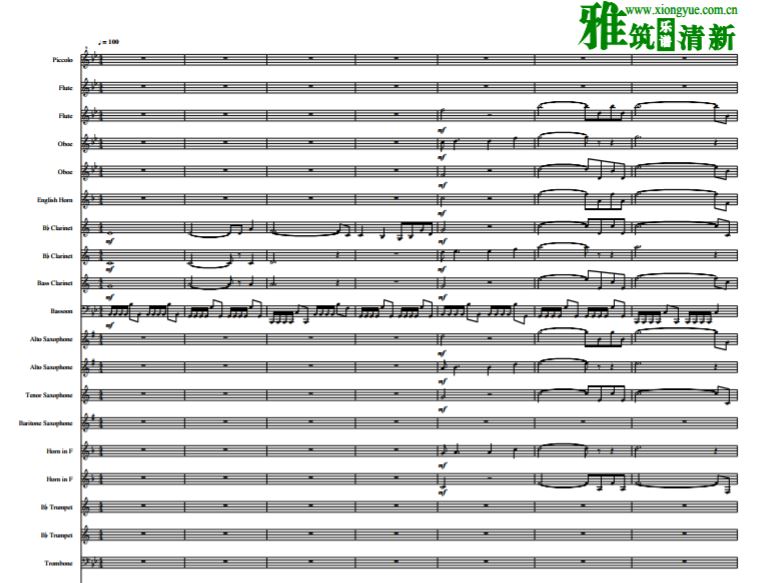 迪士尼皮克斯电影旋律串烧管弦乐合奏谱