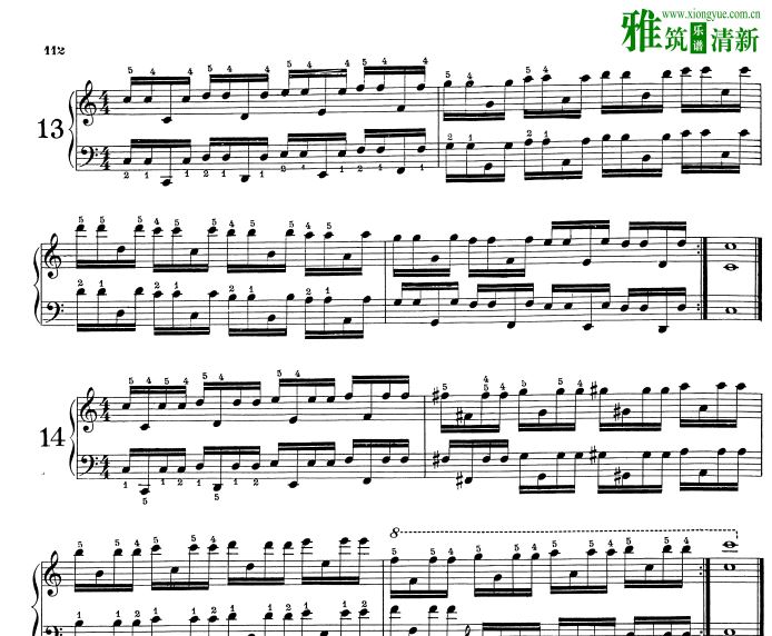 Philipp 菲力普 钢琴手指独立练习全册曲谱