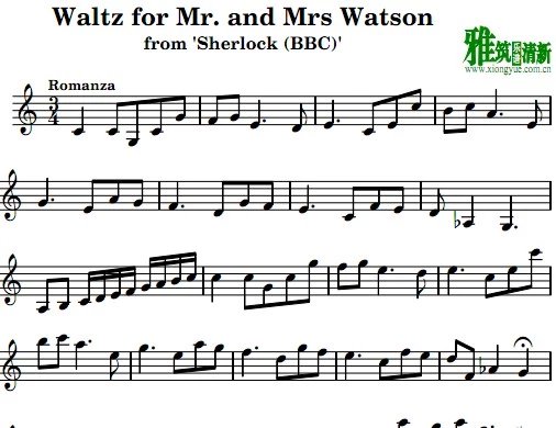 Sherlock - Waltz for John and Mary小提琴谱