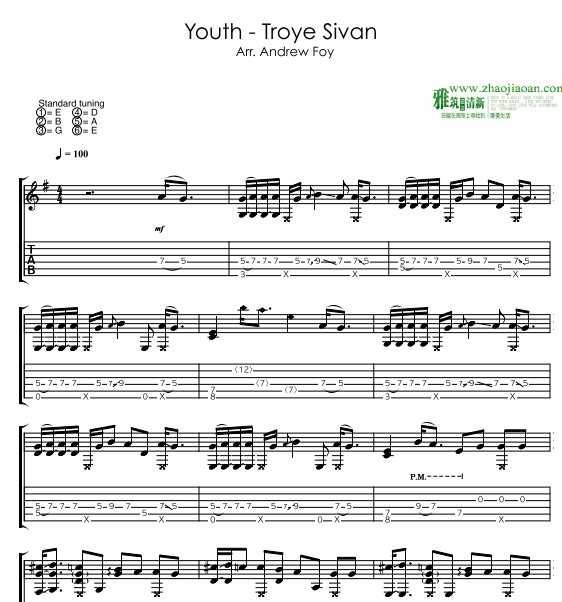 Troye Sivan - Youth Troye Sivan吉他谱