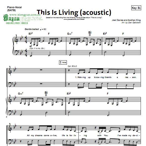 This Is Living  STAB谱 合唱钢琴伴奏谱