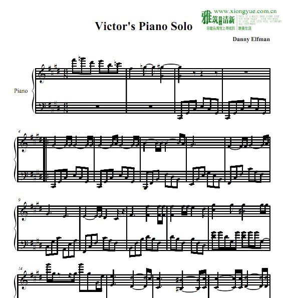 SOLO钢琴谱,solo钢琴谱jennie简谱 僵尸新娘钢琴谱 victor"s piano solo钢琴谱