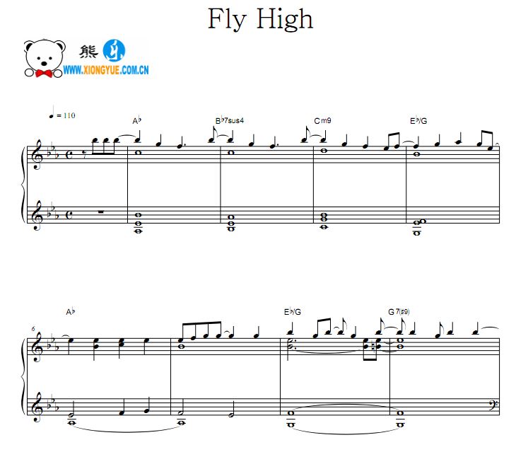 排球少年第二季片头曲2 FLY HIGH钢琴谱
