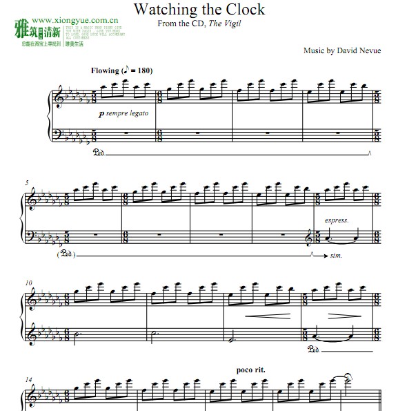 David Nevue - Watching the Clock钢琴谱