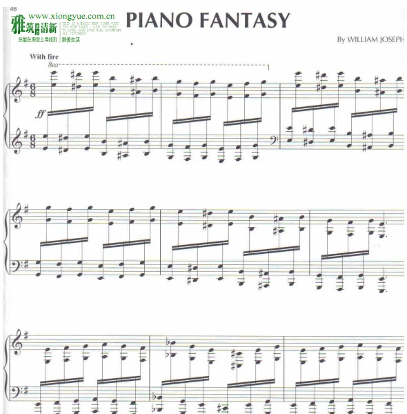 piano fantasy钢琴谱