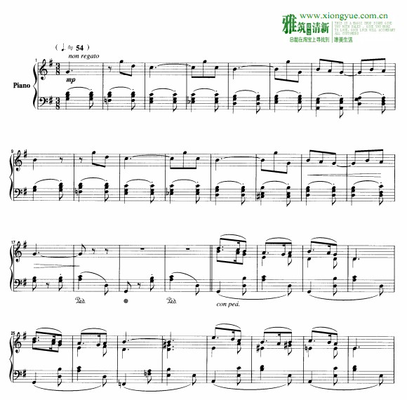 Andre Gagnon - La ronde des bergers钢琴谱