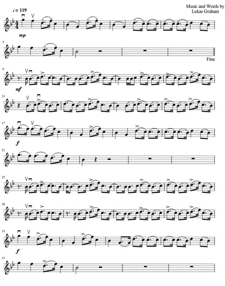 Lukas Graham - 7 Years小提琴谱
