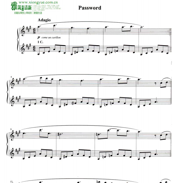 Ludovico Einaudi - Password钢琴谱