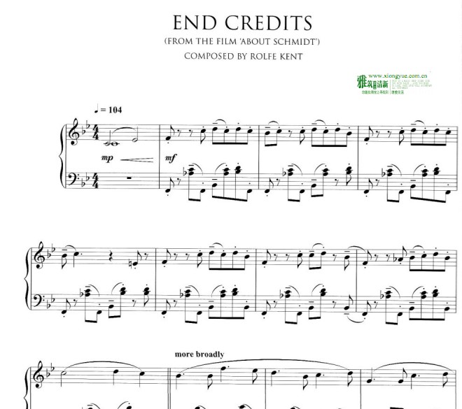 加勒比海盗End Credits钢琴谱
