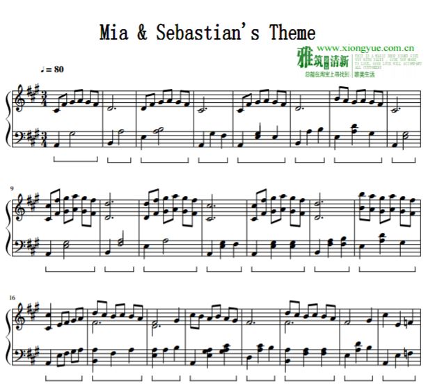 ֮ Mia and Sebastian's Theme