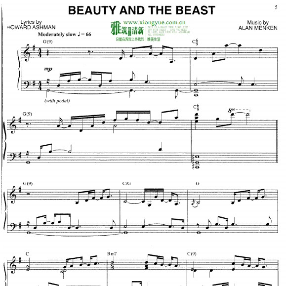 Jim Brickman 版Beauty And The Beast钢琴谱