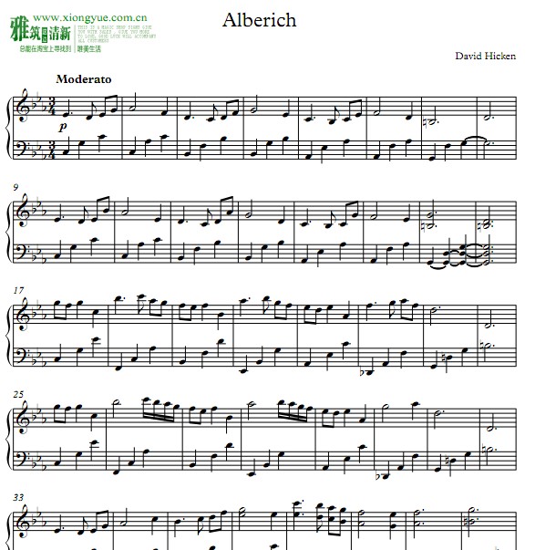 david hicken - alberich钢琴谱