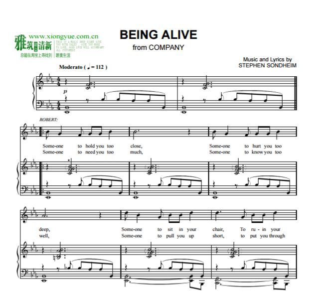 Stephen Sondheim - Being Alive