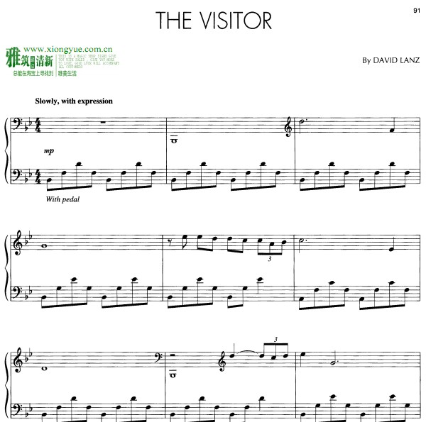 David Lanz - The Visitor钢琴谱