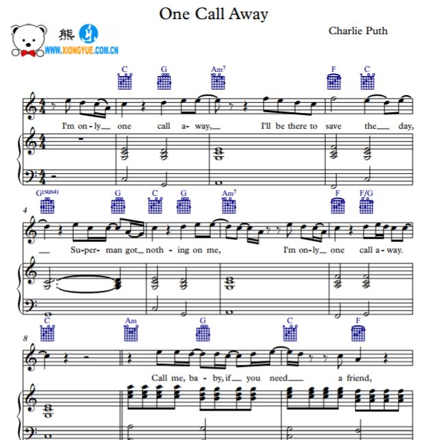 ˹Charlie Puth - One Call Away 