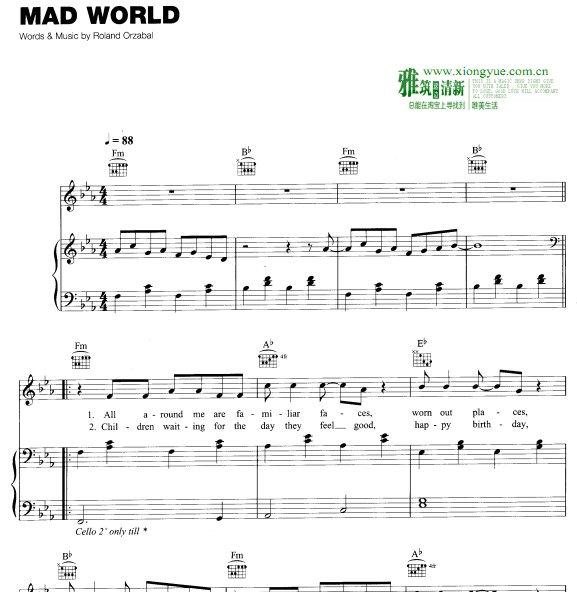 Gary Jules - Mad Worldٰ
