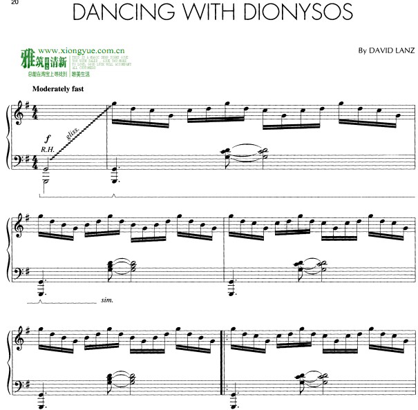 David Lanz - Dancing with Dionysos钢琴谱