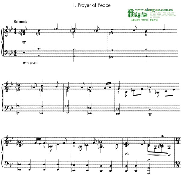 David Lanz - Prayer of Peace钢琴谱