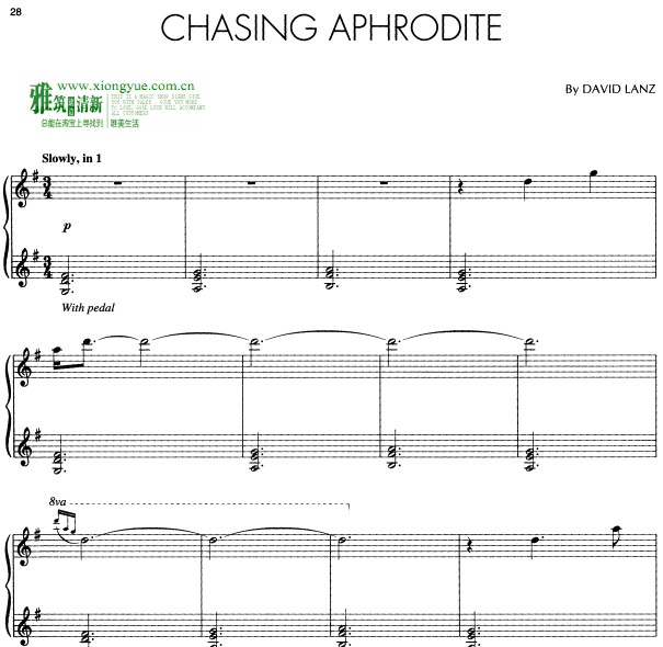 David Lanz - Chasing Aphrodite钢琴谱