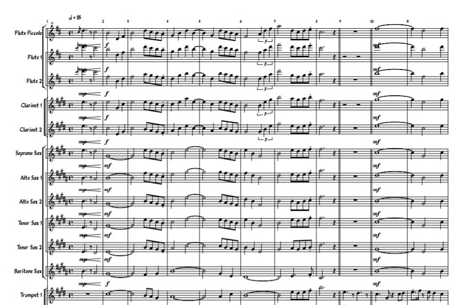 Despacito行进管乐队合奏总谱+分谱