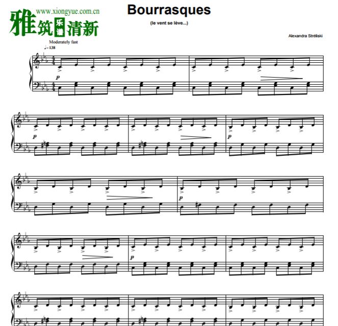 Alexandra Streliski - Bourrasques钢琴谱