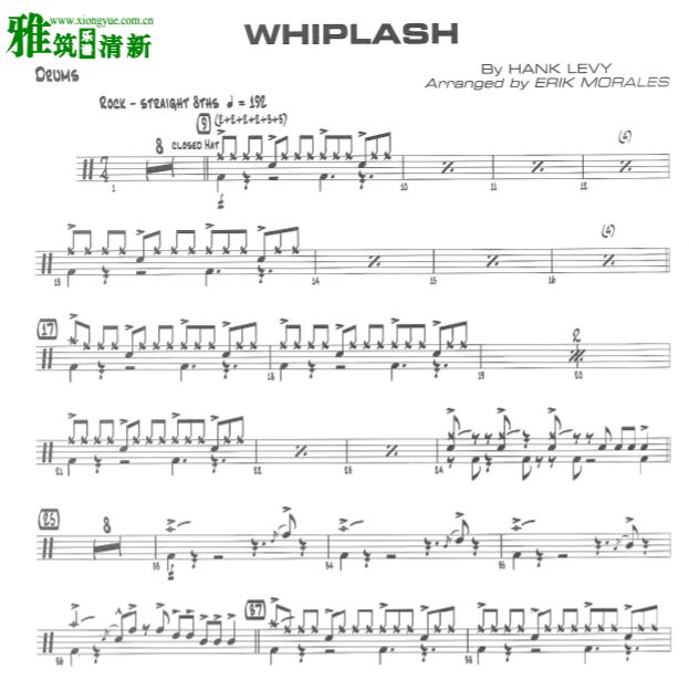 爆裂鼓手 Whiplash鼓谱