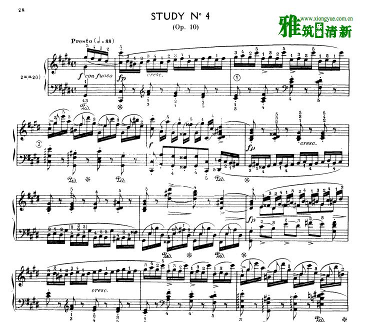柯尔托教学版 肖邦钢琴练习曲12首 OP.10 原版电子书