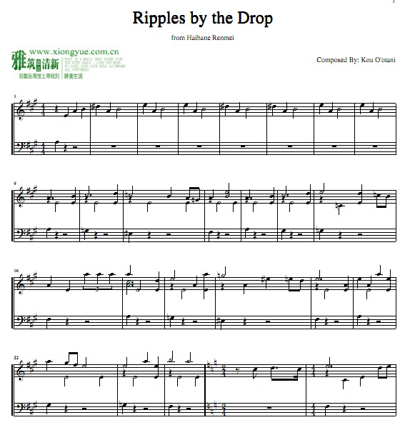  - Ripples by the drop