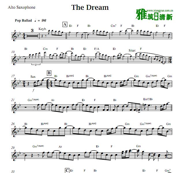 David Sanborn - The Dream萨克斯谱