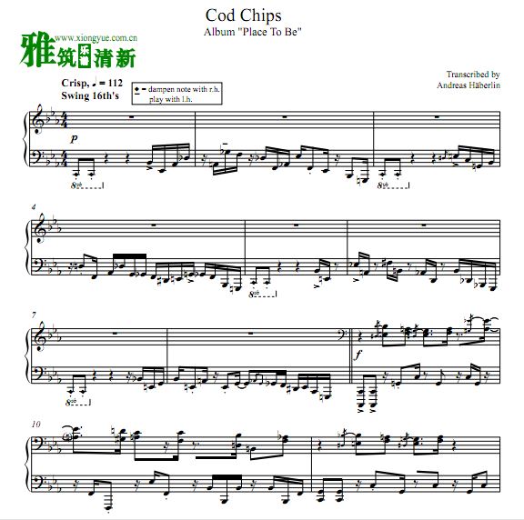 上原广美钢琴谱 Cape Cod Chips钢琴谱