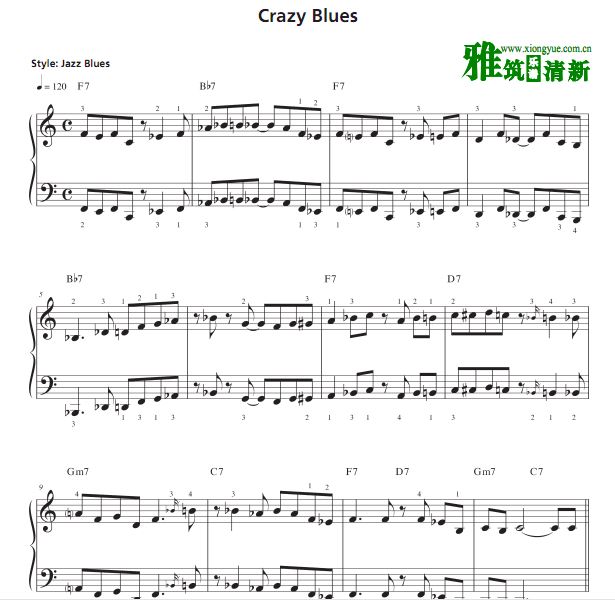 Michael Gundlach - Crazy Blues Jazz钢琴谱