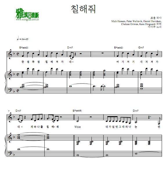 MAMAMOO Paint Me 钢琴谱