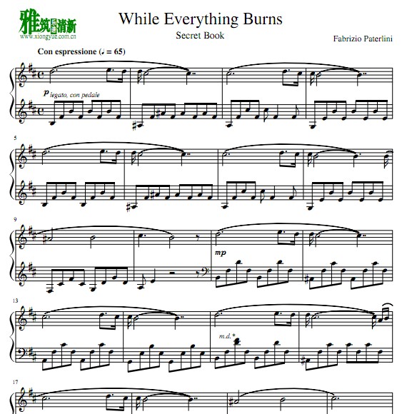 Fabrizio Paterlini - While Everything Burns