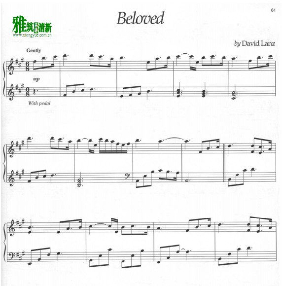 david lanz - Beloved钢琴谱