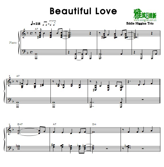 Eddie Higgins Trio - Beautiful Loveʿ
